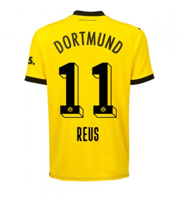 Lacne Muži Futbalové dres Borussia Dortmund Marco Reus #11 2023-24 Krátky Rukáv - Domáci